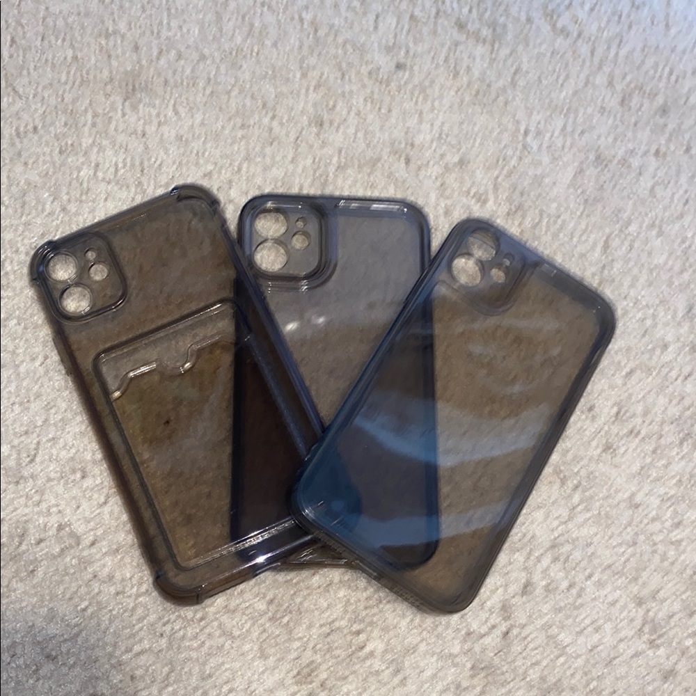 Transparent Black Phone Case